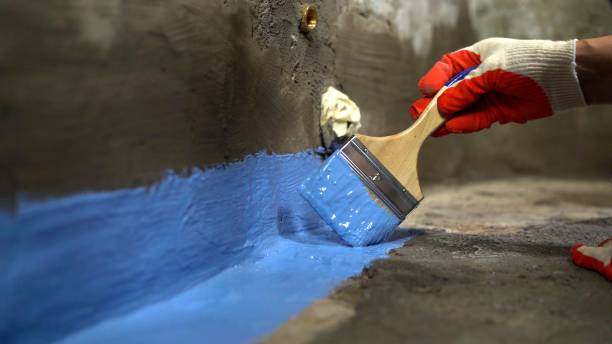 Commercial Waterproofing project at a Maryville, TN business property by SJ Waterproofing Pros